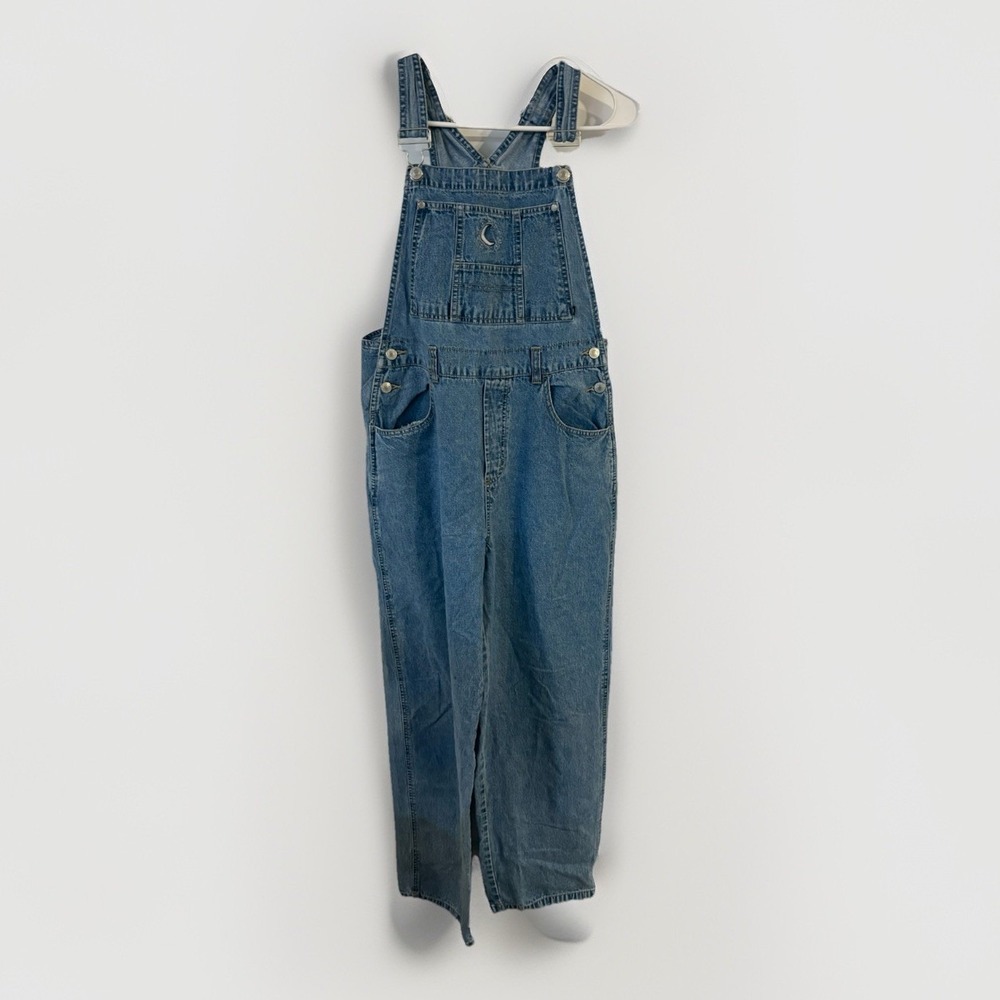 No Boundaries Denim Overalls Juniors M 9/10 Blue Jean Bib‎ Pockets 90s Y2K